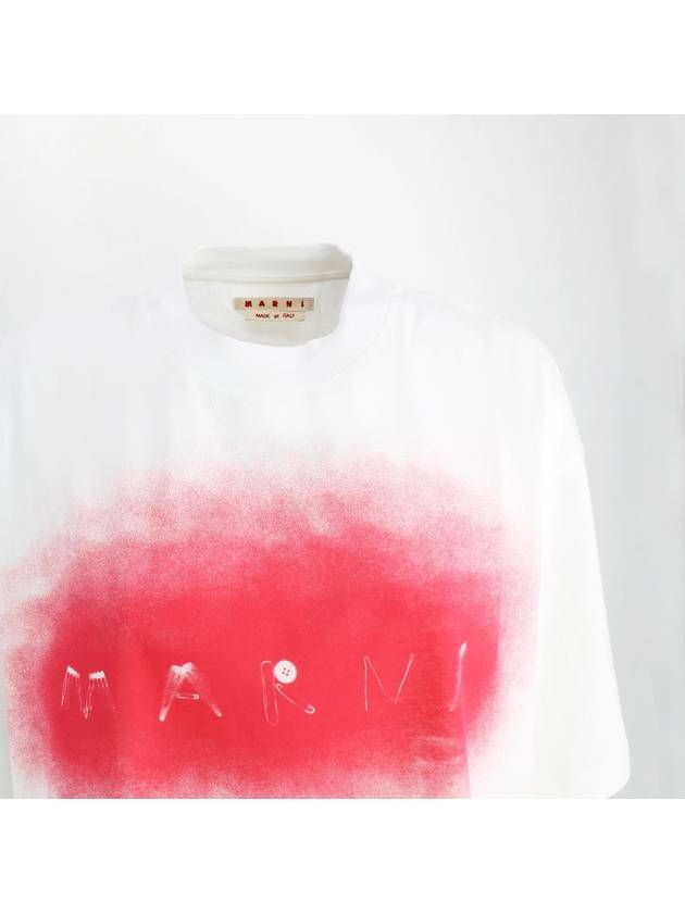 Printed T-shirt Women's White - MARNI - BALAAN 4