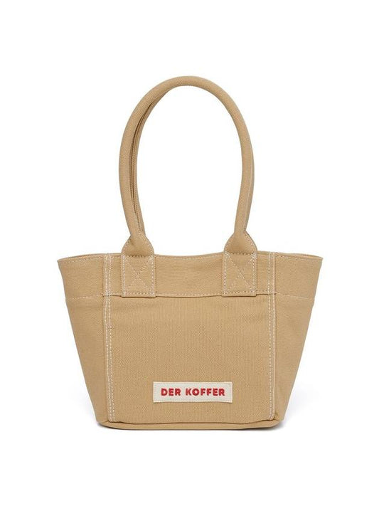 Shopper Canvas Mini Tote Bag Sand - DER KOFFER - BALAAN 1