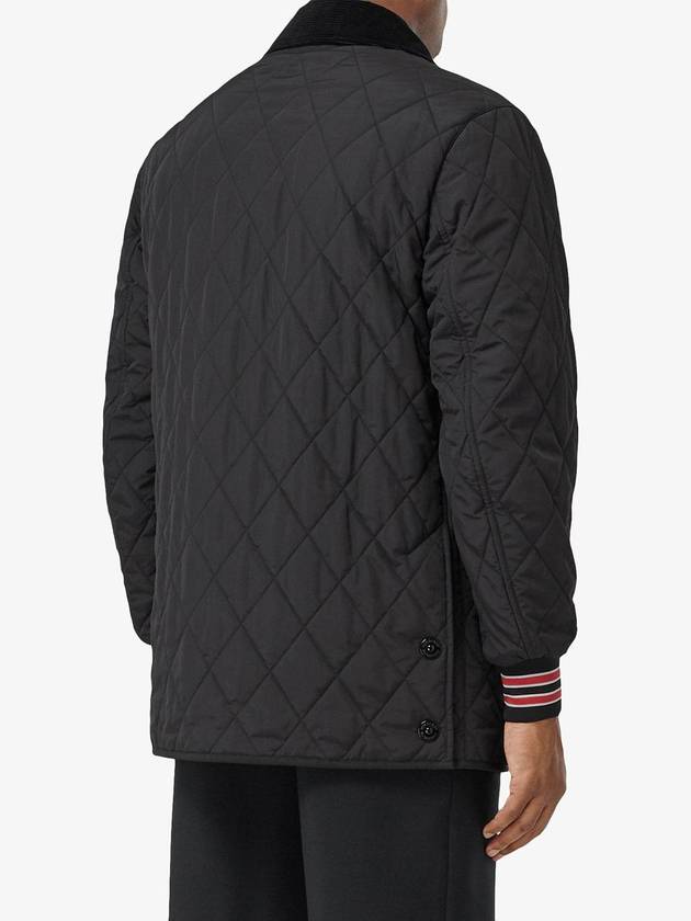 Andover Quilted Jacket Black - BURBERRY - BALAAN 5