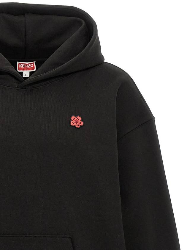 Boke Flower Oversized Hoodie Black - KENZO - BALAAN 4