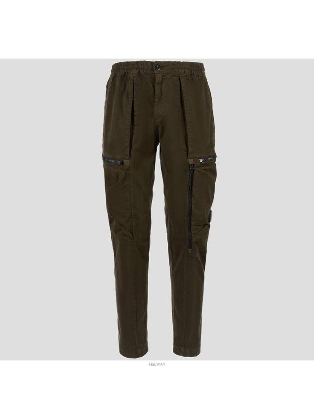 Garment Dyeing Lens Cargo Straight Pants Brown - CP COMPANY - BALAAN 2