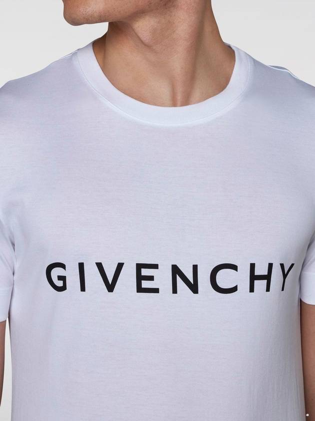 T-shirt di cotone Givenchy con logo - GIVENCHY - BALAAN 3