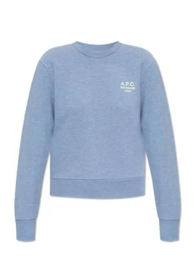 Rue Madame Cotton Sweatshirt Blue - A.P.C. - BALAAN 2