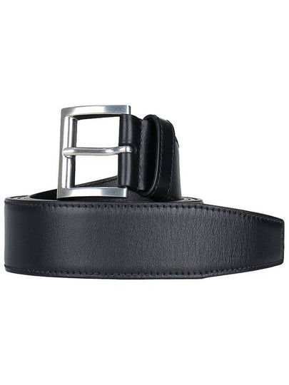 Leather Belt Black Black - PRADA - BALAAN 2