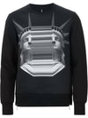 15FW Neoprene Decalcomani Goddess Statue Sweatshirt PBJS09D C359 1357 - NEIL BARRETT - BALAAN 1