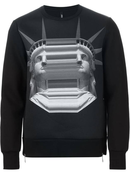 15FW Neoprene Decalcomani Goddess Statue Sweatshirt PBJS09D C359 1357 - NEIL BARRETT - BALAAN 1