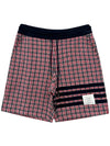 Armband Check Training Shorts MJQ194A - THOM BROWNE - BALAAN 1