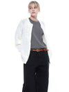 Punching knit zip up cardigan white - CHANCE'S NOI - BALAAN 3