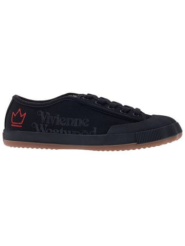 Animal Gym Low Top Sneakers Black - VIVIENNE WESTWOOD - BALAAN 1