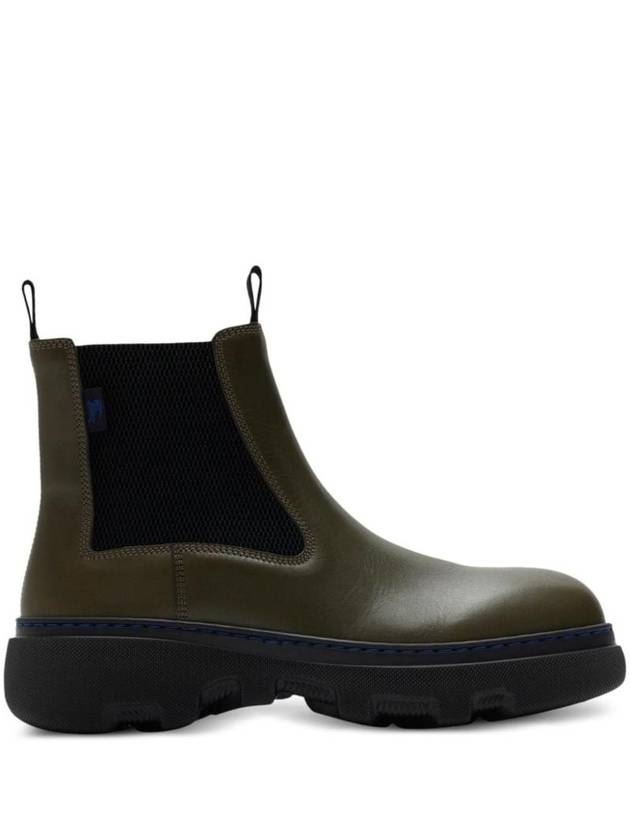 Creeper Low Chelsea Boots Green - BURBERRY - BALAAN 1