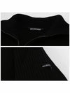 Oversized Zip-Up Knit Top Black - BALENCIAGA - BALAAN 6