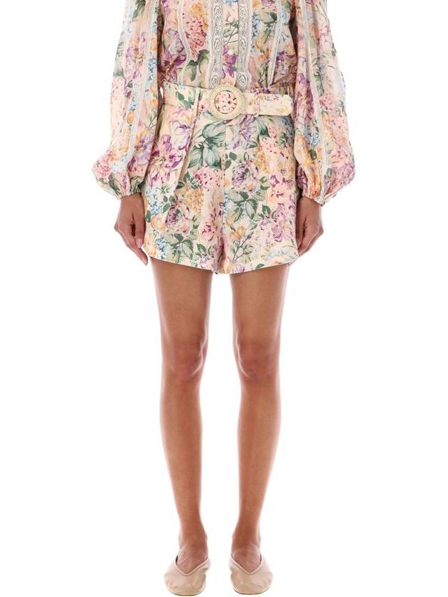 Halliday Tuck Floral Shorts - ZIMMERMANN - BALAAN 2