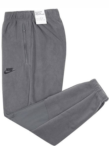 Club Polar Fleece Training Track Pants Grey - NIKE - BALAAN 1