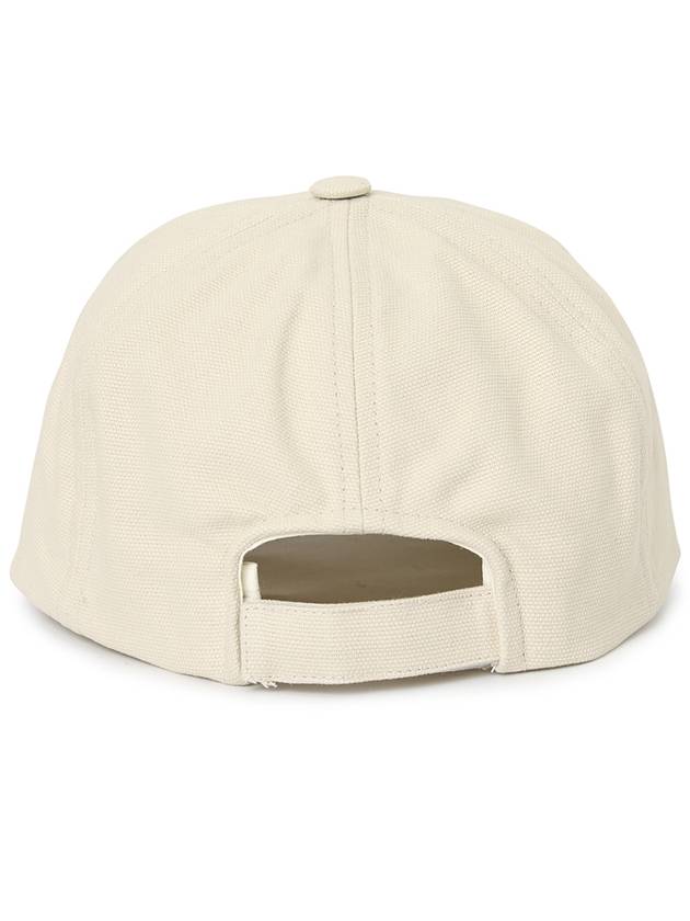 Tyron Logo Cotton Ball Cap Ecru Pink - ISABEL MARANT - BALAAN 4