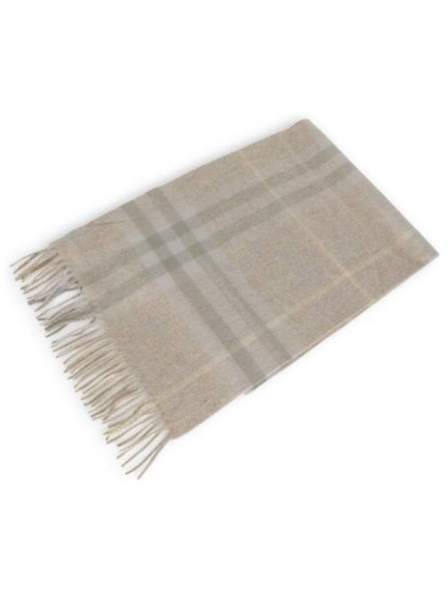 Check Cashmere Scarf Beige - BURBERRY - BALAAN 2