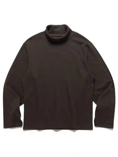 High Neck Long Sleeve T-Shirt Brown - LEMAIRE - BALAAN 2