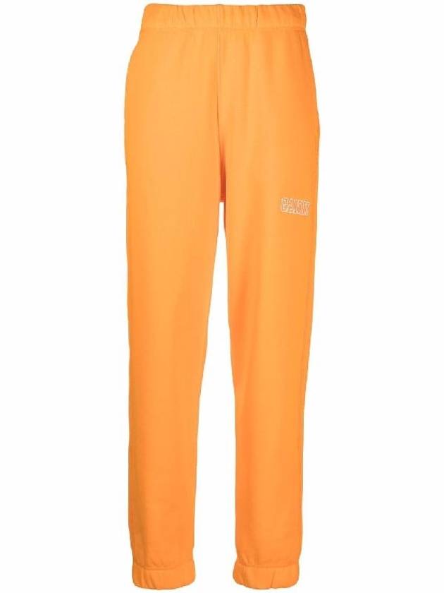 Women's Software Logo JoGGer Track Pants Orange - GANNI - BALAAN 1