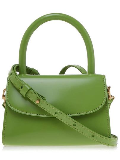 Bypa semi patent leather top handle bag lime green 19PFMINALMWSMA STK - BY FAR - BALAAN 2