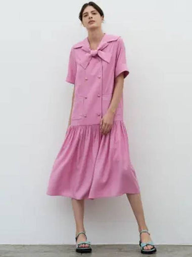 Sailor Flare Midi Dress Pink - MITTE - BALAAN 1