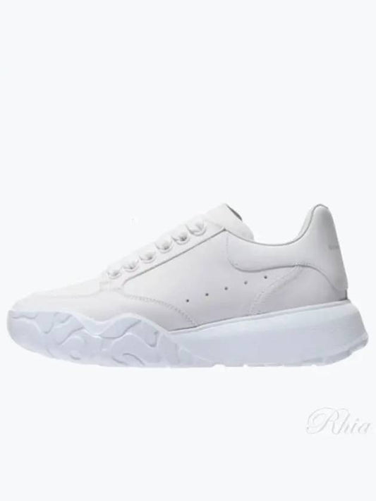 Court Trainer Low Top Sneakers All White - ALEXANDER MCQUEEN - BALAAN 2