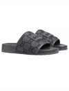 GG Slide Sandals Grey - GUCCI - BALAAN 2