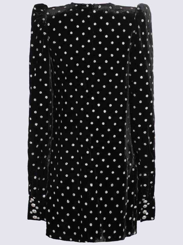 23 fw Velvet Dress WITH Lurex POLKADOTS Motif BF0R9081VD93EAC B0650786957 - BALMAIN - BALAAN 3