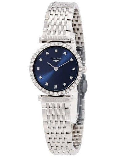 Longines La Grande Classique Quartz Diamond Blue Dial Ladies Watch L4.341.0.97.6 - LONGINES - BALAAN 1