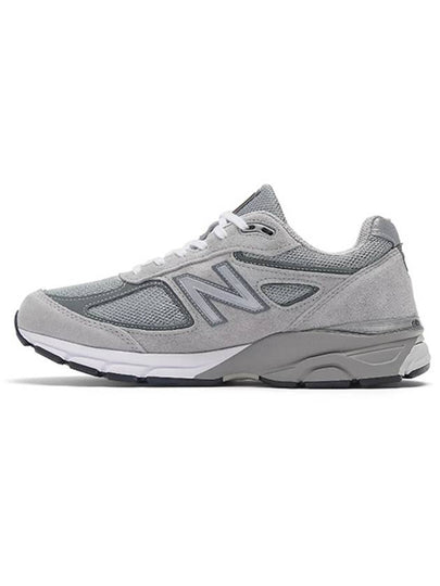 990v4 Core Low Top Sneakers Silver Grey - NEW BALANCE - BALAAN 2