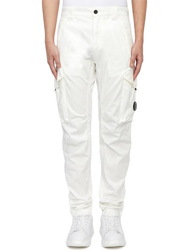 Men's Cargo Straight Pants White - CP COMPANY - BALAAN 1