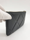 Nineteen Gold Logo Small Lambskin Pouch Bag Black - CHANEL - BALAAN 6