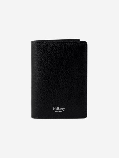 Heritage Vertical Card Wallet Black - MULBERRY - BALAAN 1