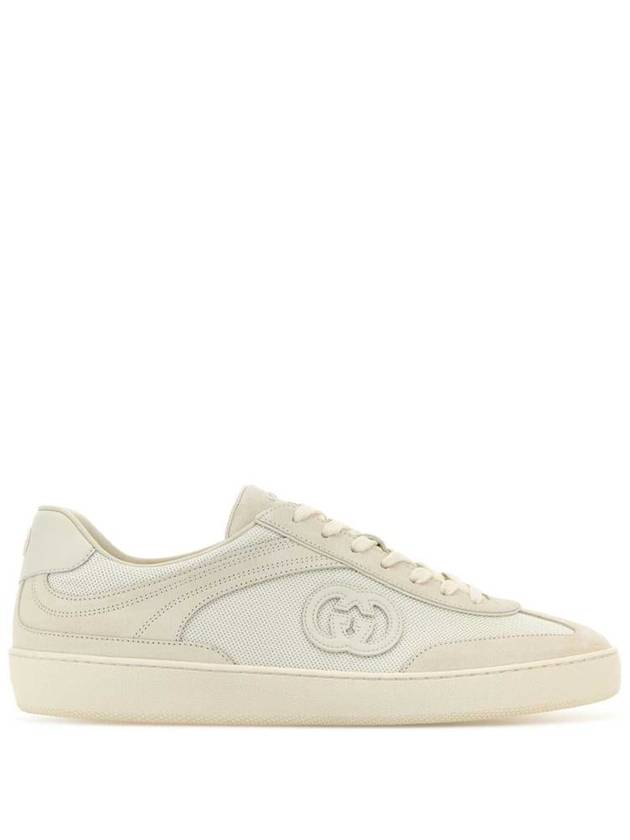 Interlocking G Suede Low-Top Sneakers White - GUCCI - BALAAN 2