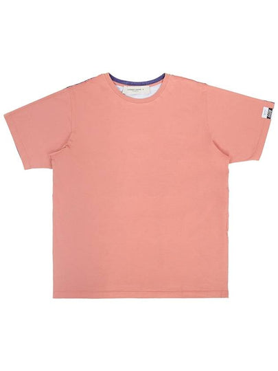 Aira Crew Neck Cotton Short Sleeve T-Shirt Peach - GOLDEN GOOSE - BALAAN 2