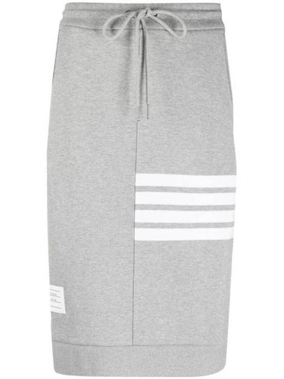 Women's 4-Bar Stripe Drawstring Skirt Grey - THOM BROWNE - BALAAN 2