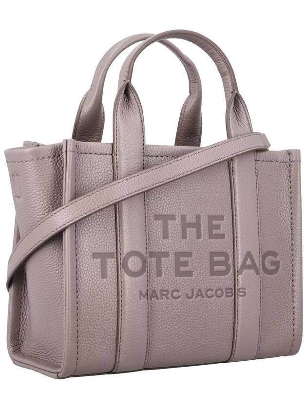 Small Leather Tote Bag Grey - MARC JACOBS - BALAAN 3