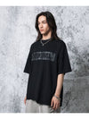 Crack Logo Semi Overfit Short Sleeve T-Shirt Black - PEOPLE OF THE WORLD - BALAAN 2