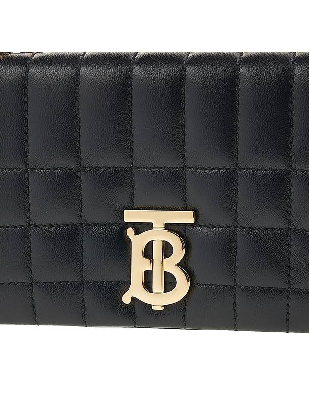 Quilted Lula Mini Leather Cross Bag Black - BURBERRY - BALAAN 8