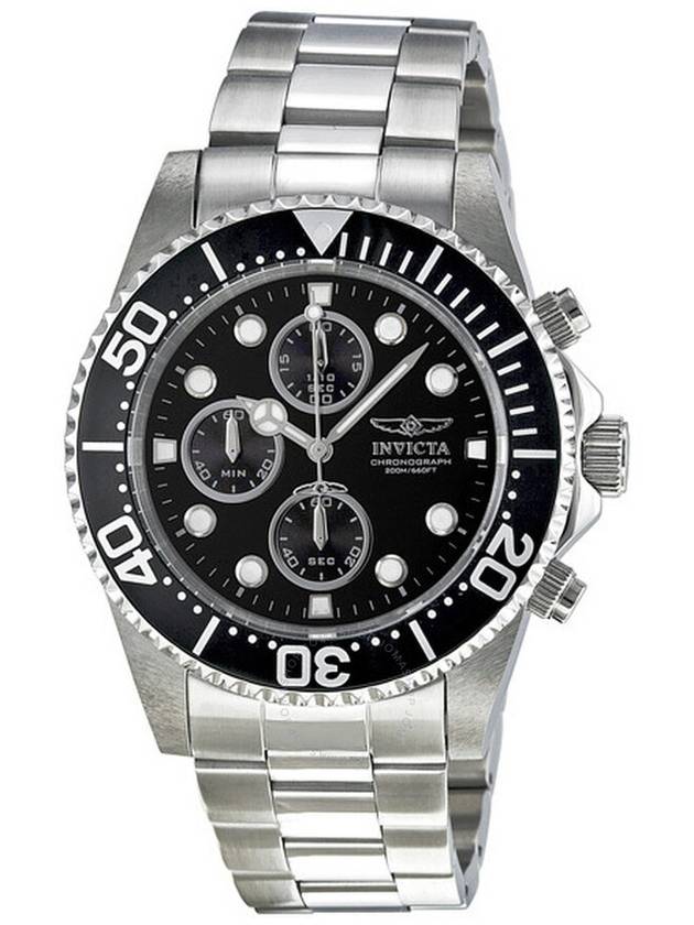 Open Box - Invicta Pro Diver Chronograph Black Dial Men's Watch 1768 - INVICTA - BALAAN 1