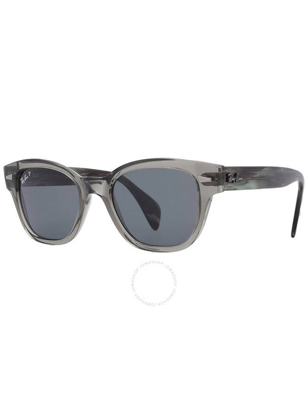 Ray Ban Polarized Dark Blue Square Unisex Sunglasses RB0880S 66353R 49 - RAY-BAN - BALAAN 3