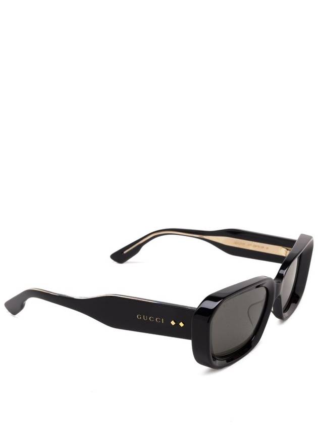 Eyewear Horn Frame Sunglasses Black - GUCCI - BALAAN 3