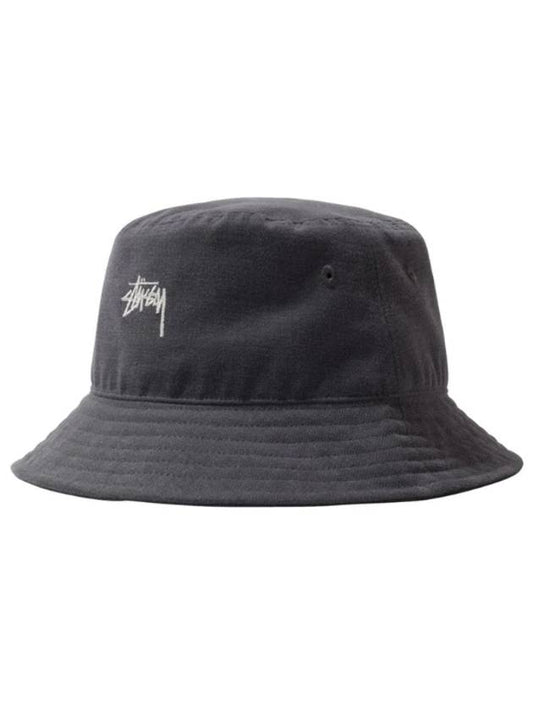 Stock Bucket Hat Charcoal 1321050 Stock Bucket Hat Charcoal - STUSSY - BALAAN 1