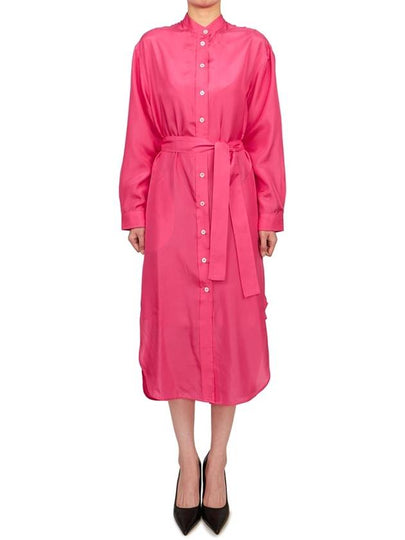 Women's Landrick Long Dress Pink - VANESSA BRUNO - BALAAN 2