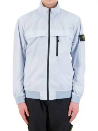 Compass Badge Pleated Windbreaker Blue - STONE ISLAND - BALAAN 2