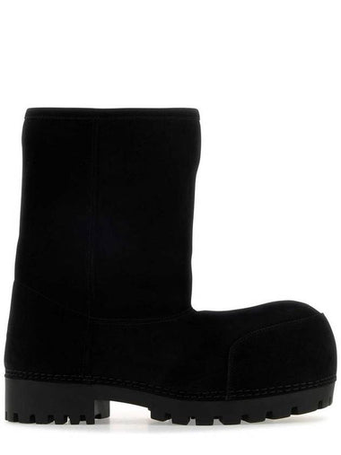 Alaska Fur Low Winter Boots Black - BALENCIAGA - BALAAN 1