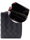 Bifold Zip Halfwallet Black - BOTTEGA VENETA - BALAAN.