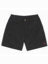 Men's Embroidered Pony Prepster Shorts Black - POLO RALPH LAUREN - BALAAN 2