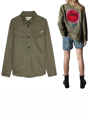 Tackle logo patch field jacket WWSH00009 - ZADIG & VOLTAIRE - BALAAN 1