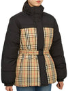 Check Reversible Down Padding Beige Black - BURBERRY - BALAAN 6