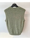 V neck knit vest MM00808KT1108 Olive S M - MAISON KITSUNE - BALAAN 3