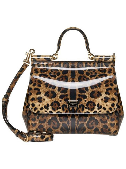 Leopard Leather Tote Bag Brown - DOLCE&GABBANA - BALAAN 2